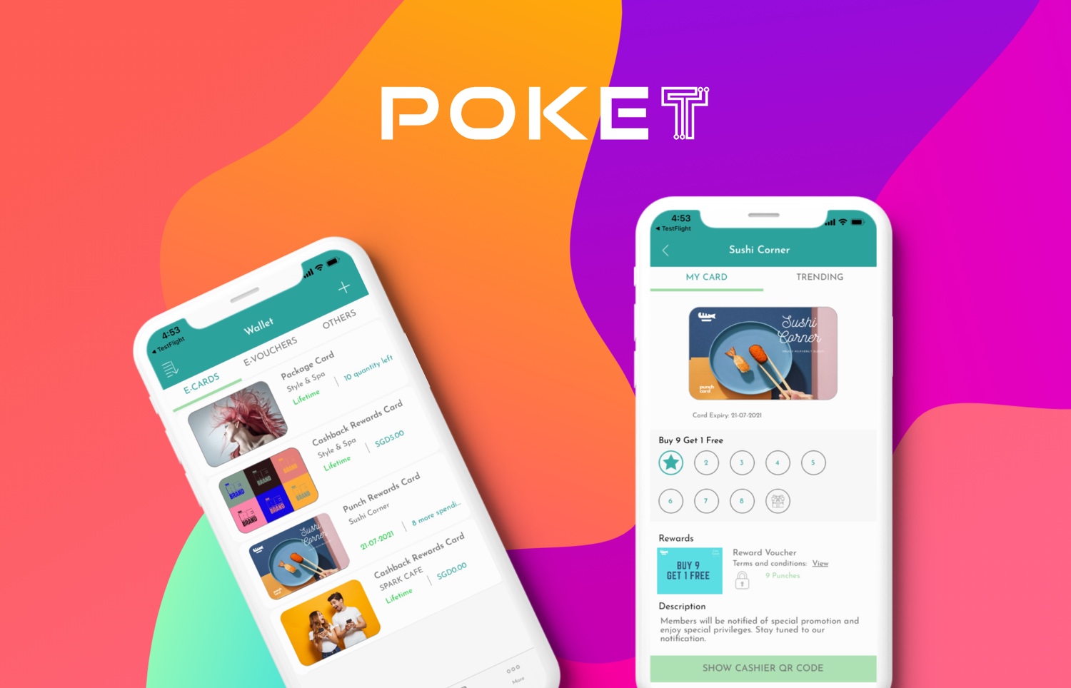 Download Poket Rewards member app at App Store and Play Store now!