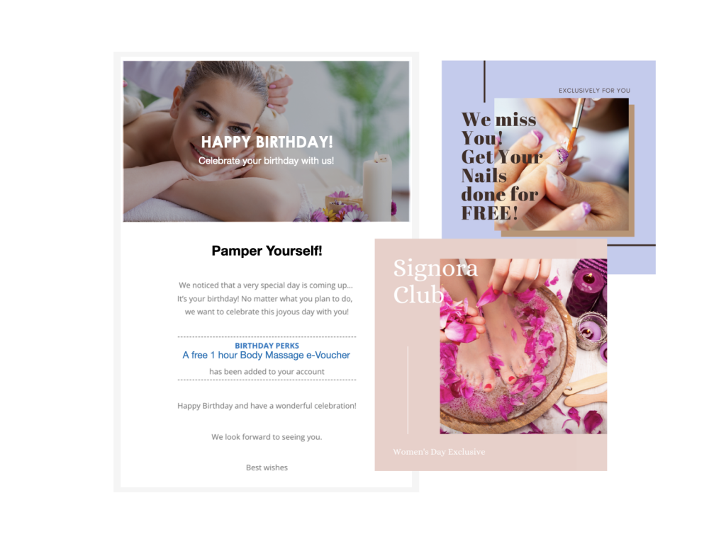 customer loyalty software for spa, massage